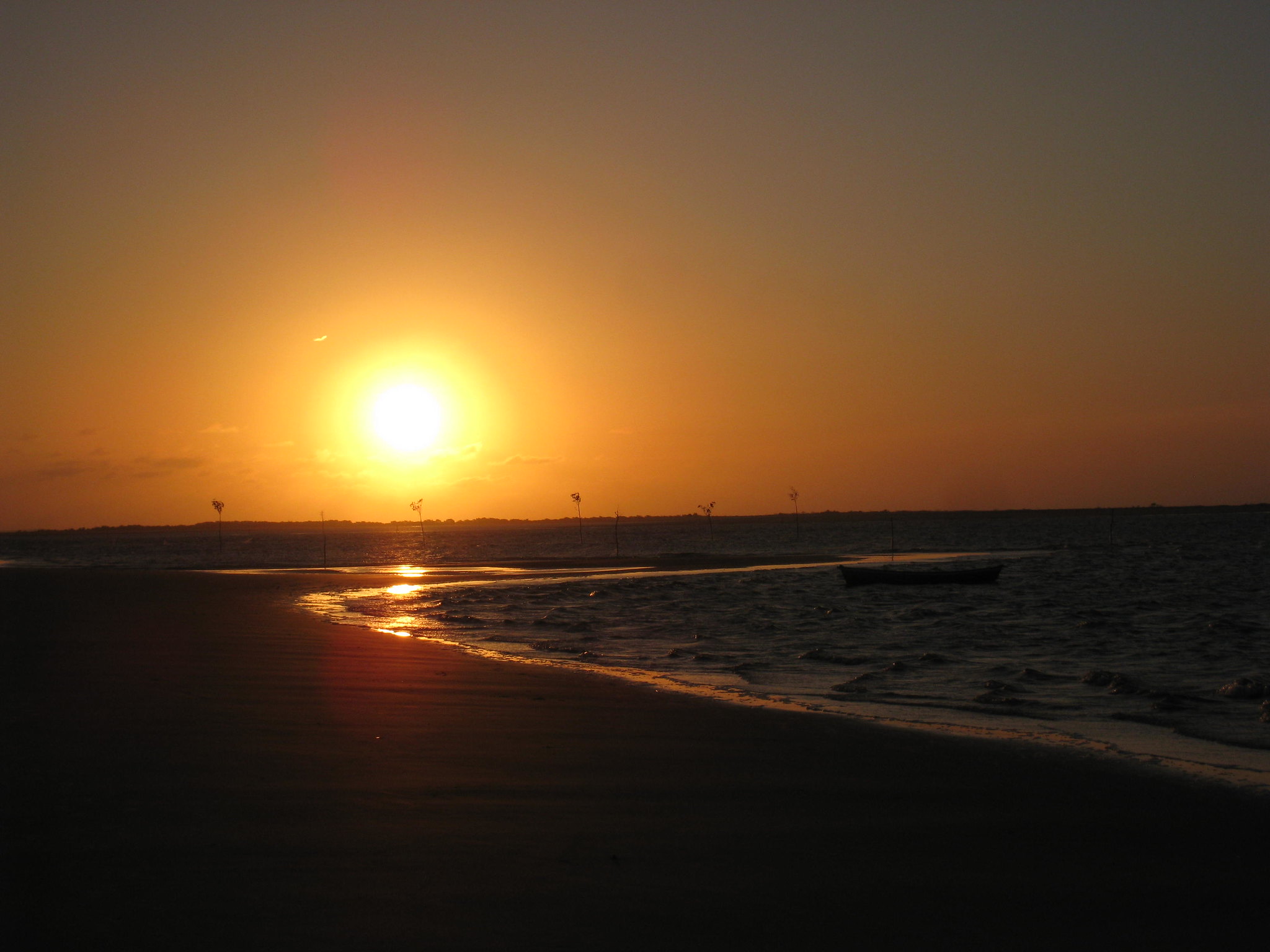 por do sol, lençois